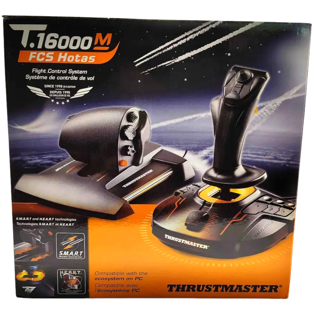 Thrustmaster T.16000M FCS Hotas Flight Stick & Throttle Adjustable for PC